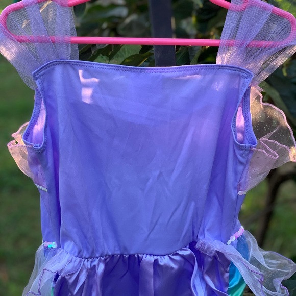 Girls Iridescent Mermaid Halloween Costume Dress - Picture 8 of 8